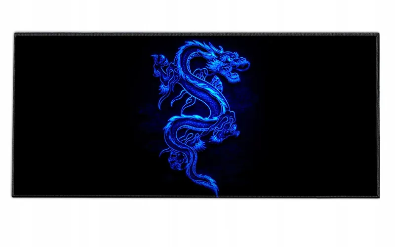 SILENT MONSTERS Muismat XXL 900x400mm Blauwe Draak Gaming — foto 1
