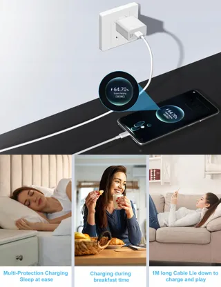 IMANGOO Honor 66W Supercharge Snellader USB-C Kabel Adapter — miniatuur 7