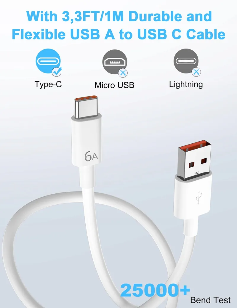 IMANGOO Honor 66W Supercharge Snellader USB-C Kabel Adapter — foto 6