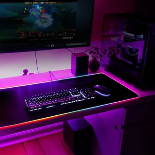 QINXI Professionele LED Muismat Toetsenbord RGB XL — miniatuur 10