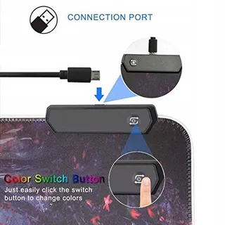 QINXI Professionele LED Muismat Toetsenbord RGB XL — miniatuur 3