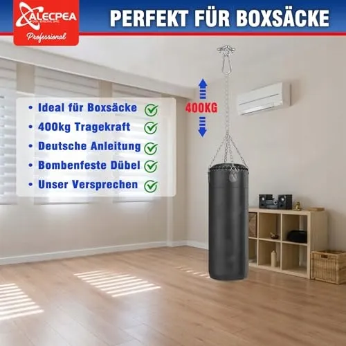 ALECPEA Plafondhaak RVS 400kg Hangmat Hangstoel — foto 4