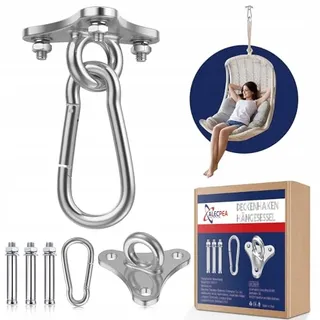 ALECPEA Plafondhaak RVS 400kg Hangmat Hangstoel — miniatuur 1