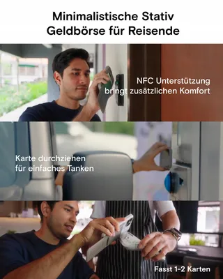 MOFT Kaarthouder en Telefoonstatief Magnetisch Zwart — miniatuur 3