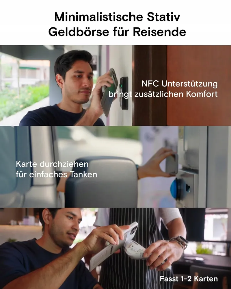 MOFT Kaarthouder en Telefoonstatief Magnetisch Zwart — foto 3