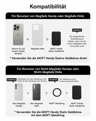 MOFT Kaarthouder en Telefoonstatief Magnetisch Zwart — miniatuur 7