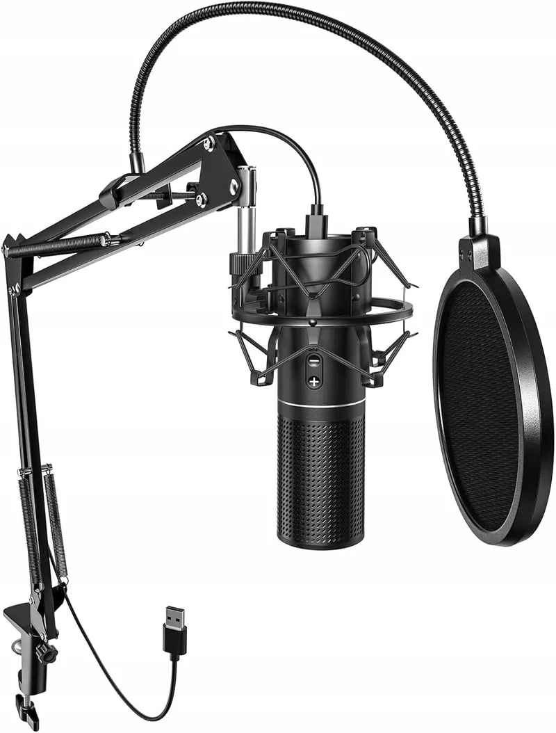 TONOR USB Gaming Microfoon PC Podcast Condensator Streaming Set — foto 9