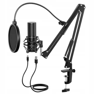 TONOR USB Gaming Microfoon PC Podcast Condensator Streaming Set — miniatuur 1