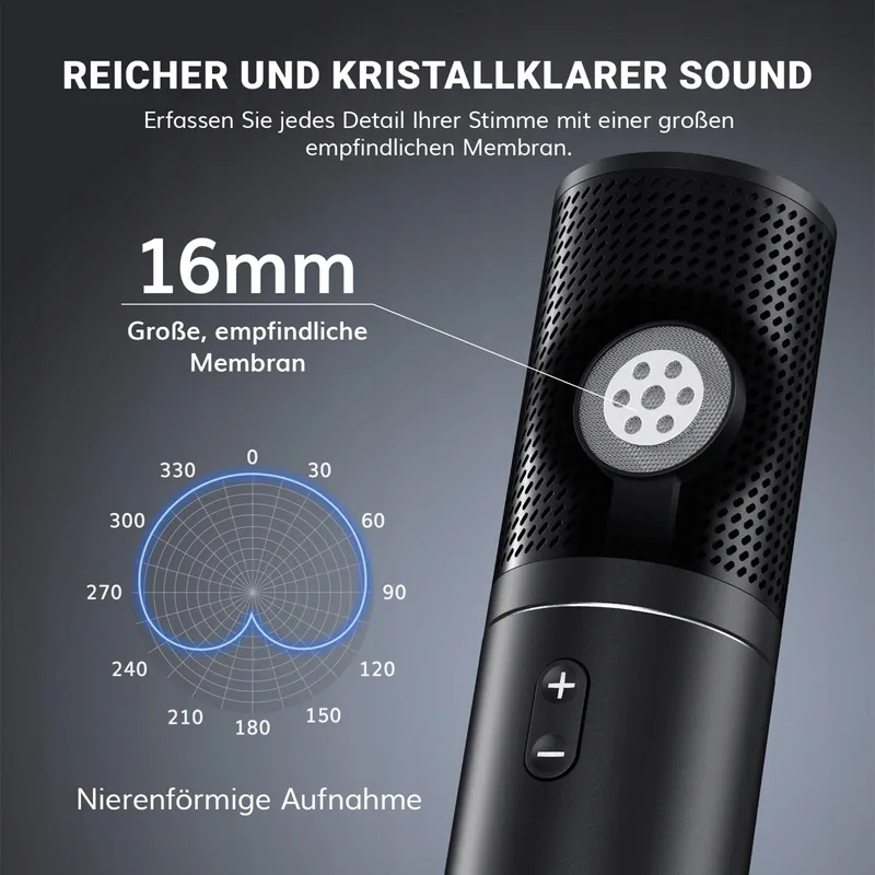 TONOR USB Gaming Microfoon PC Podcast Condensator Streaming Set — foto 2
