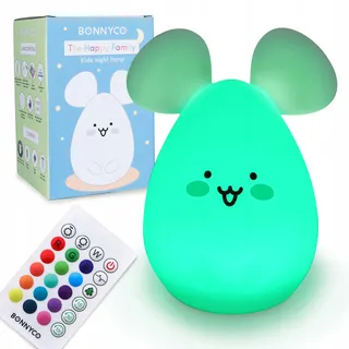 BONNYCO Nachtlampje Kinderen Afstandsbediening 16 Kleuren Siliconen — miniatuur 1