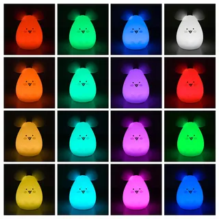 BONNYCO Nachtlampje Kinderen Afstandsbediening 16 Kleuren Siliconen — miniatuur 5