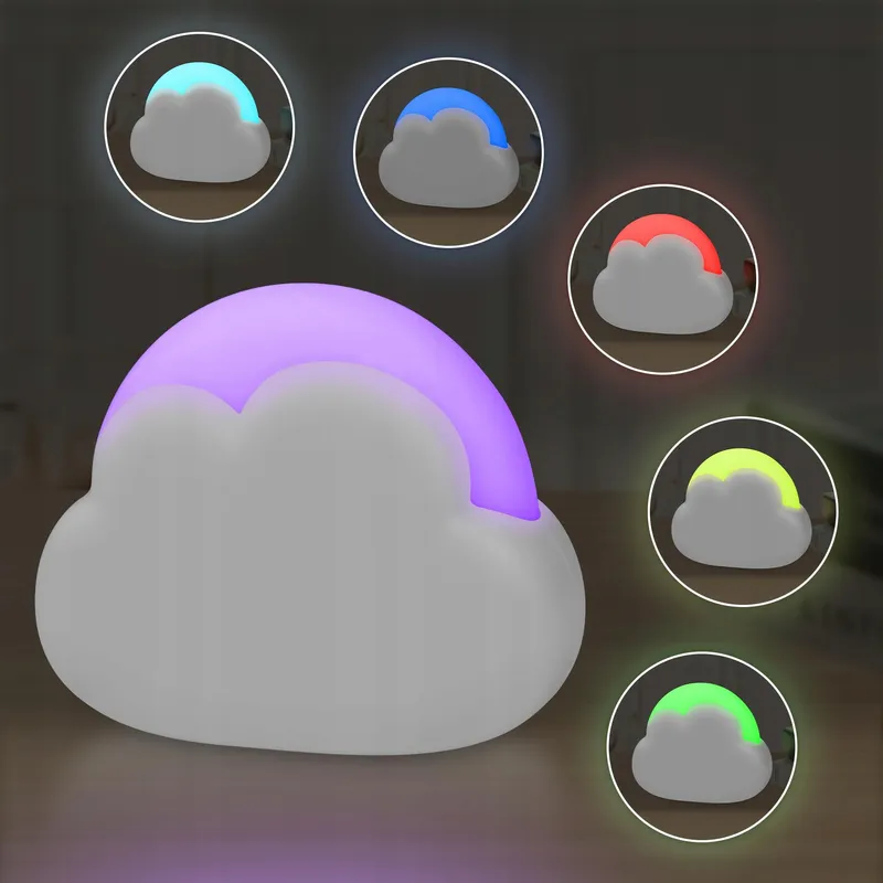 ANNMORE Wolk LED Nachtlampje Kinderen Kleurwissel Timer Draagbaar — foto 1