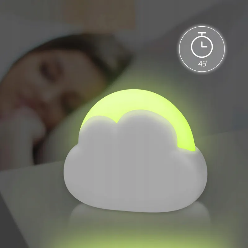 ANNMORE Wolk LED Nachtlampje Kinderen Kleurwissel Timer Draagbaar — foto 5