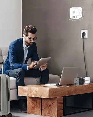 VEFVE USB-C Lader 70W Stekkerdoos 7-in-1 3m Snelladen — miniatuur 7