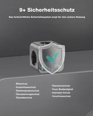 VEFVE USB-C Lader 70W Stekkerdoos 7-in-1 3m Snelladen — miniatuur 6