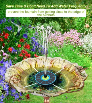 SZMP Solar Fontein Glas 3.5W Tuin Vijver Vogelbad — miniatuur 5