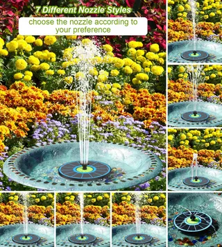 SZMP Solar Fontein Glas 3.5W Tuin Vijver Vogelbad — miniatuur 4