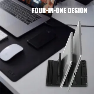 MEMOFYND Verticale Laptopstandaard Verstelbaar Draagbaar Zwart — miniatuur 5
