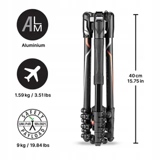 MANFROTTO Befree Advanced Statief Sony Alpha7/9 Aluminium Set — miniatuur 3