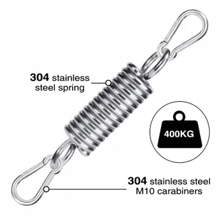 HOMPER Hangmatveer 300kg Karabijnhaken RVS 304 — miniatuur 2