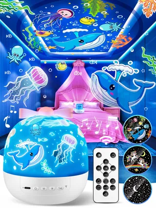 ONE FIRE Sterrenprojector Nachtlampje Cadeau Meisjes Wit — miniatuur 1