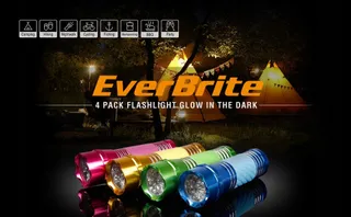 EVERBRITE Mini LED Zaklamp 4-delig Klassiek Camping — miniatuur 9