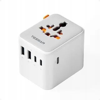 TESSAN USB-C Reisadapter 2500W Universeel VS UK Japan Australië