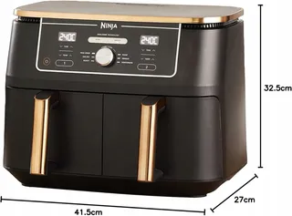 NINJA Foodi MAX Dual Zone Airfryer 9,5L 2 Laden Vaatwasserbestendig — miniatuur 14