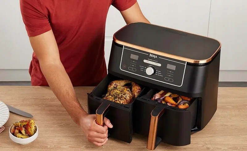 NINJA Foodi MAX Dual Zone Airfryer 9,5L 2 Laden Vaatwasserbestendig — foto 11