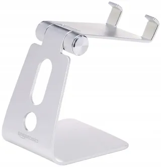 Basics Verstelbare Telefoonstandaard iPhone Android Zilver — miniatuur 5
