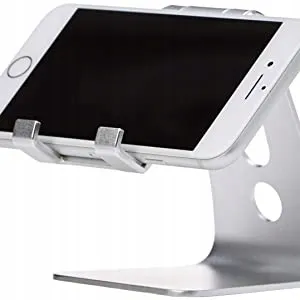 Basics Verstelbare Telefoonstandaard iPhone Android Zilver — miniatuur 9