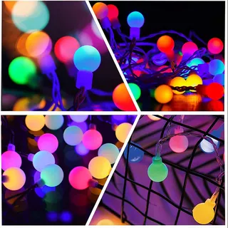Globe Lichtketting Waterdicht 60 LED 7M Kerstverlichting — miniatuur 13