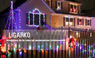 Globe Lichtketting Waterdicht 60 LED 7M Kerstverlichting — miniatuur 9