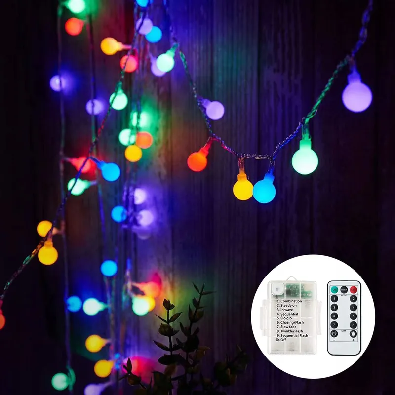 Globe Lichtketting Waterdicht 60 LED 7M Kerstverlichting — foto 2