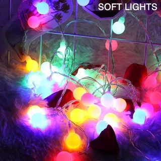 Globe Lichtketting Waterdicht 60 LED 7M Kerstverlichting — miniatuur 12