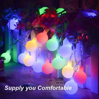 Globe Lichtketting Waterdicht 60 LED 7M Kerstverlichting — miniatuur 15