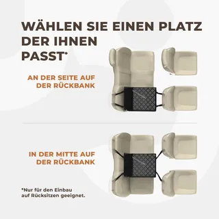 WUGLO Waterdichte Autostoel Hond Verstelbaar Grijs S — miniatuur 7