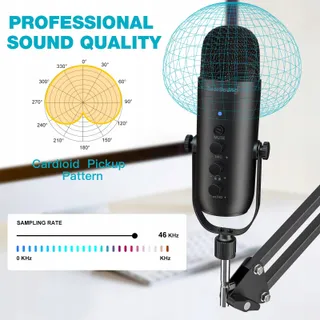 ZEALSOUND K66 USB Microfoon Gaming iPhone PC PS5 Mac — miniatuur 3