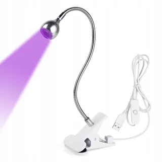 LOPHE Mini UV LED Nagellamp Flexibel met Clip Zilver — miniatuur 8