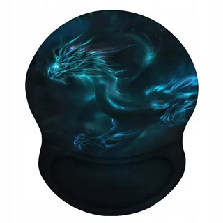AOKSUNOVA Ergonomische Muismat Gelkussen Draak Blauw — miniatuur 1