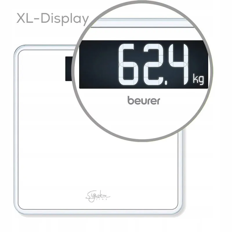 BEURER GS 400 Badkamerweegschaal Wit XL Display 200kg — foto 3