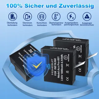 HOMESUIT LCD Lader Kit 1800mAh Batterij Voor Insta360 Ace Pro — miniatuur 2