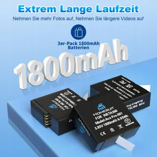 HOMESUIT LCD Lader Kit 1800mAh Batterij Voor Insta360 Ace Pro — miniatuur 3