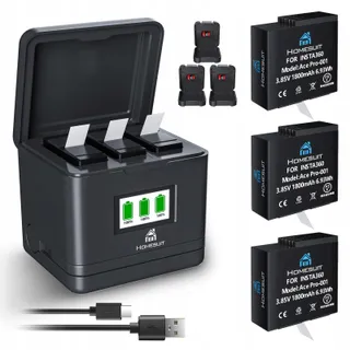 HOMESUIT LCD Lader Kit 1800mAh Batterij Voor Insta360 Ace Pro — miniatuur 1