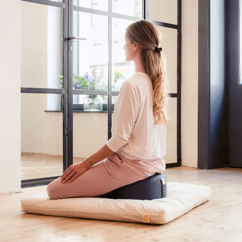 LOTUSCRAFTS Meditatiekussen Yoga 15cm Katoenen Hoes — foto 4