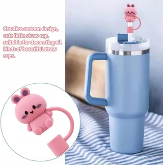 CENSUOBOB Siliconen Rietjeshoesjes Dierenmotief 8 Stuks — miniatuur 6