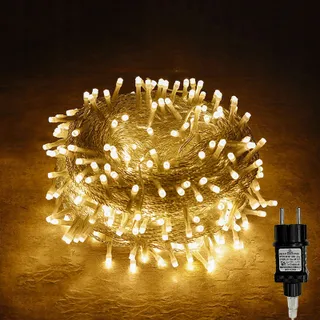 Gresonic LED Lichtsnoer Kerst Binnen Buiten 300 LED Wit — miniatuur 11