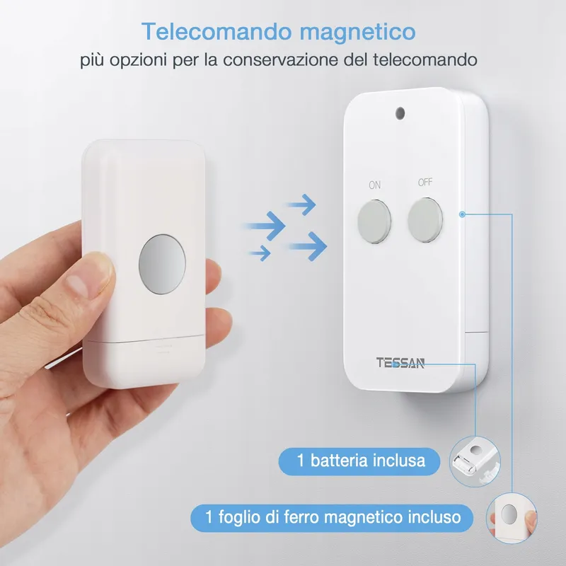 TESSAN Stopcontact Met Afstandsbediening 30m 3600W Magnetisch — foto 4