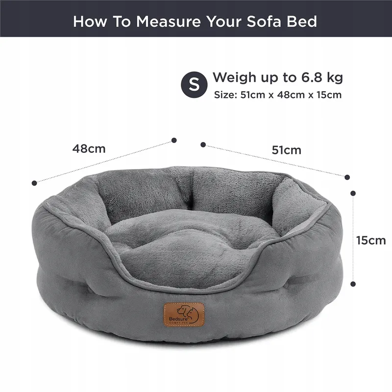 BEDSURE Kattenbed Wasbaar Grijs 51x48x15cm — foto 6