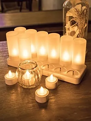 EXTSUD Vlamloze LED Kaarsen Met Laadstation 12 Stuks — miniatuur 9
